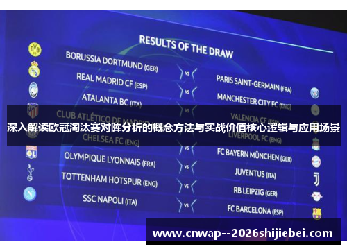 深入解读欧冠淘汰赛对阵分析的概念方法与实战价值核心逻辑与应用场景
